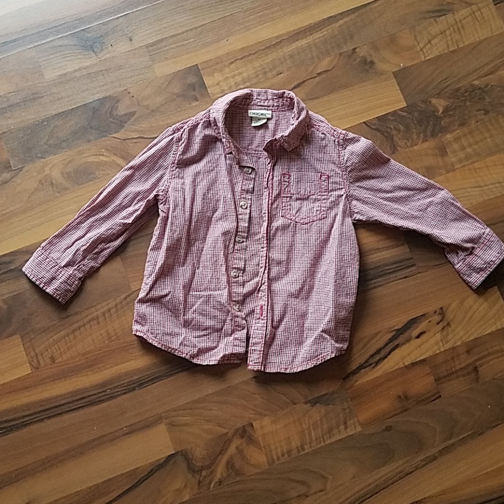 Cherokee boys button up long sleeve dress shirt